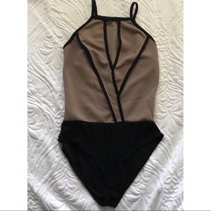 Tan Charlotte Russe Bodysuit